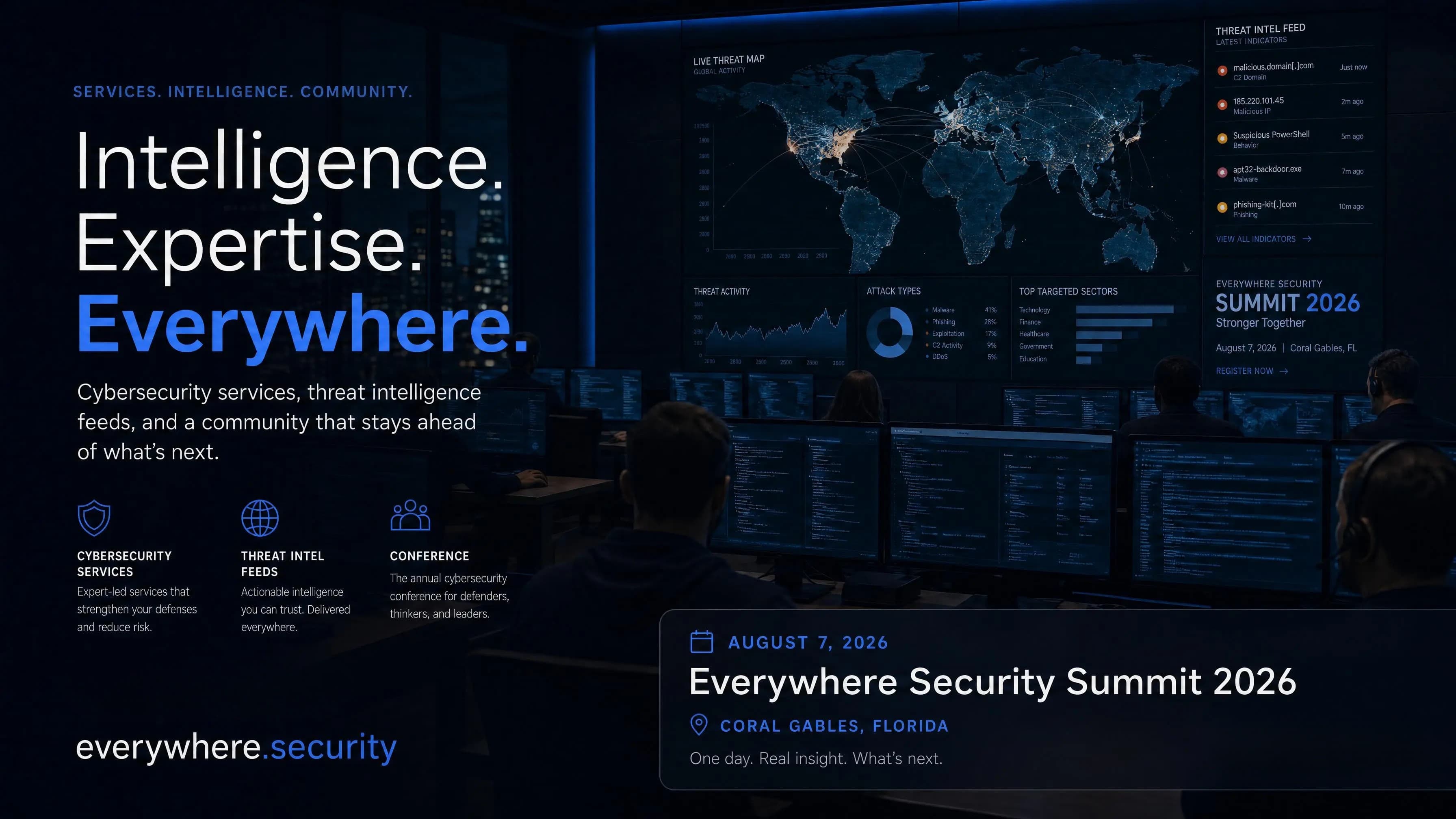 Everywhere Security operations center — intelligence, expertise, everywhere